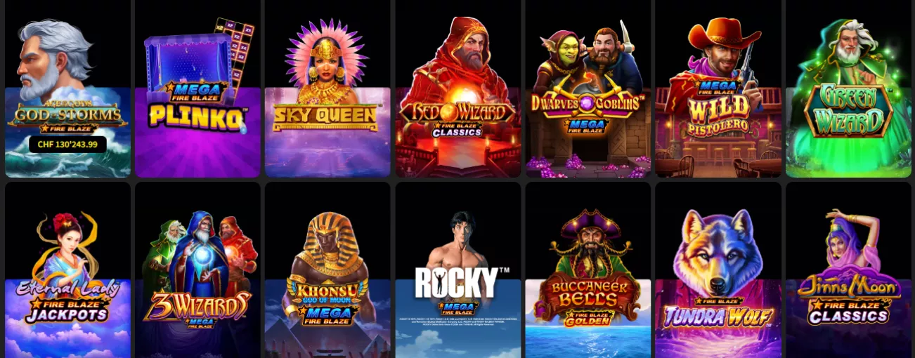 Regelmässig neue Slotspiele bei Swiss4Win